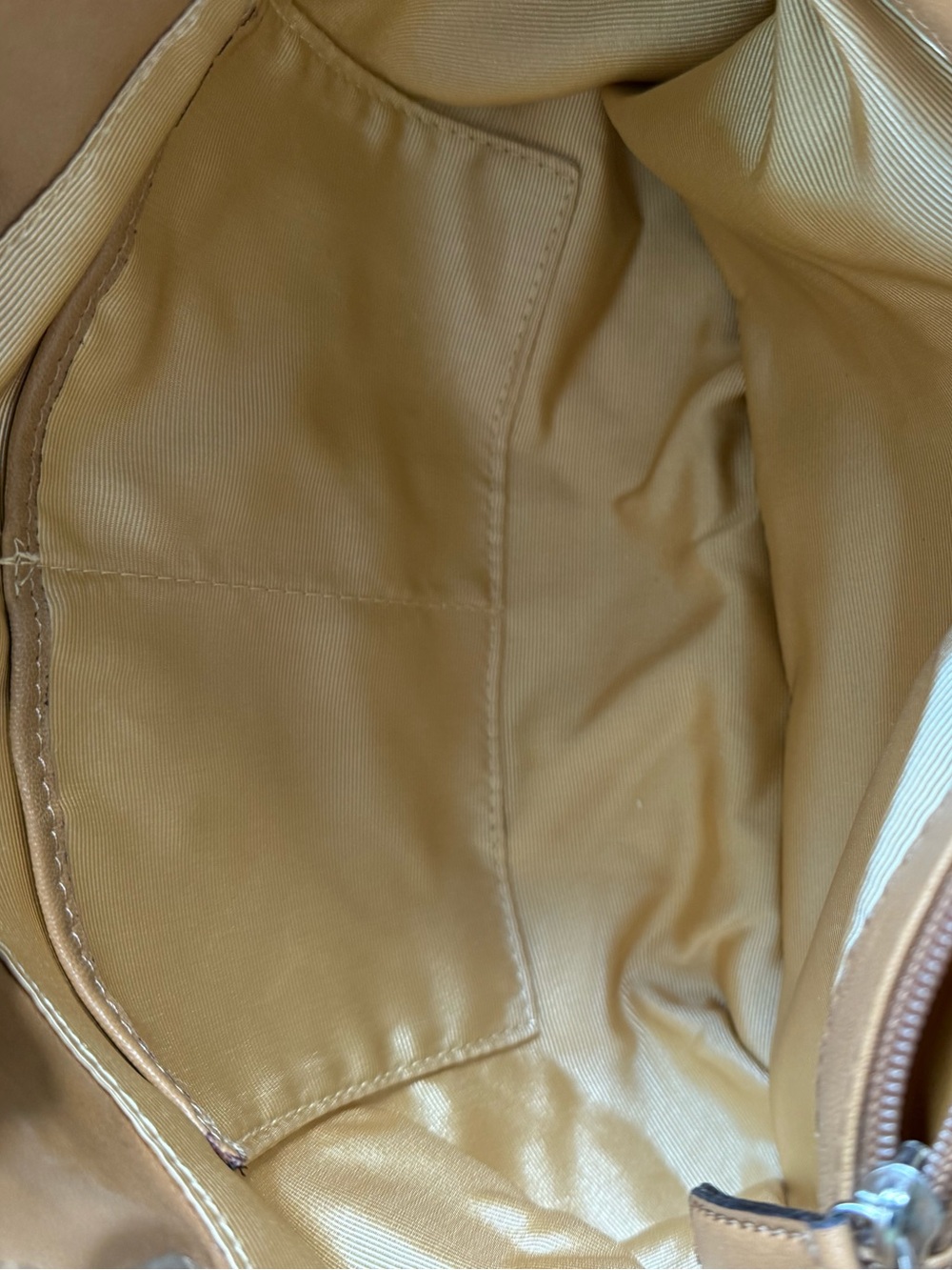 Etienne Aigner Cream Canvas Shoulder Bag with Tan  Trim NWT - Picture 10 of 14